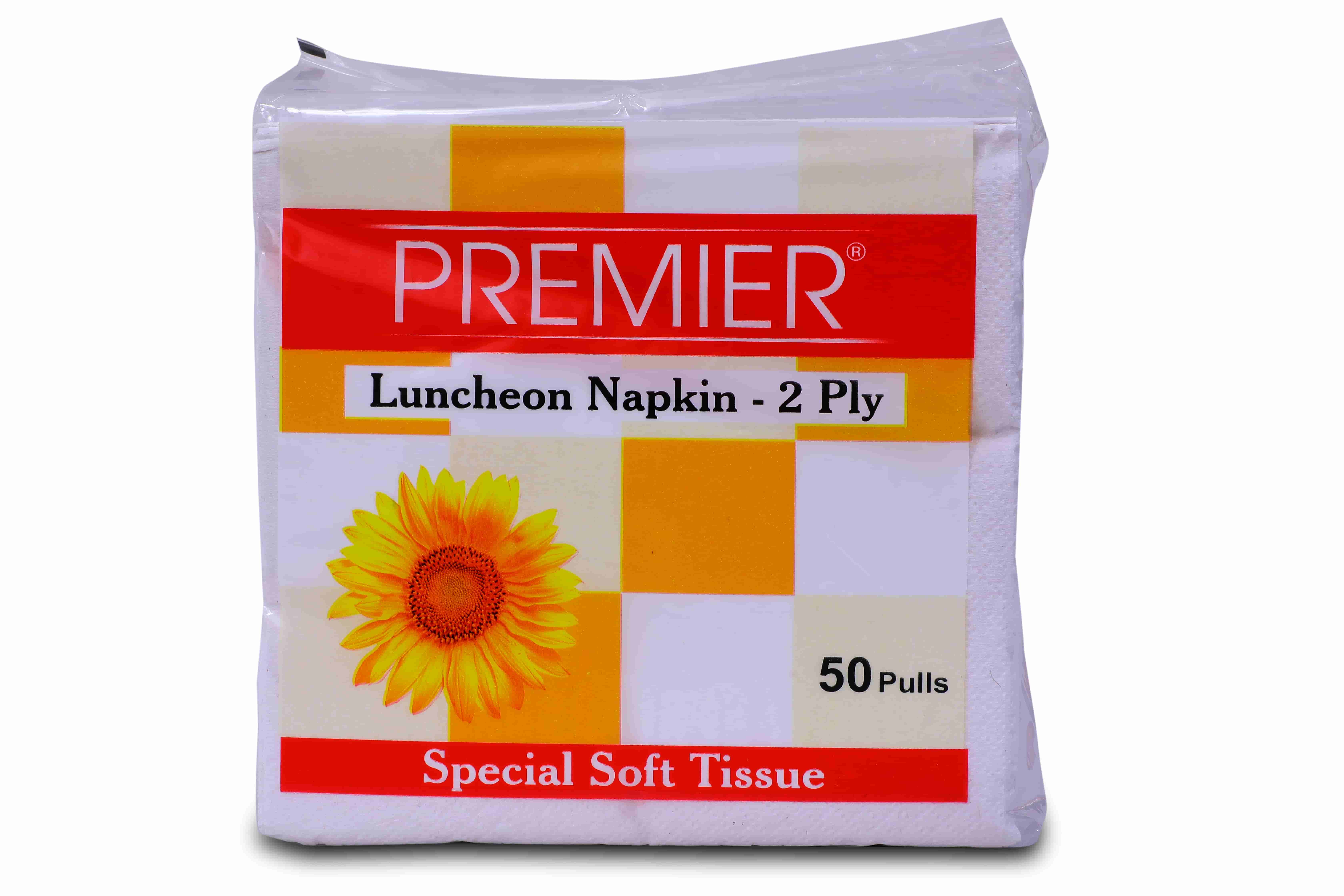 Premier Luncheon Napkins 2Ply 50 Pulls -Pack of 10 (Copy)