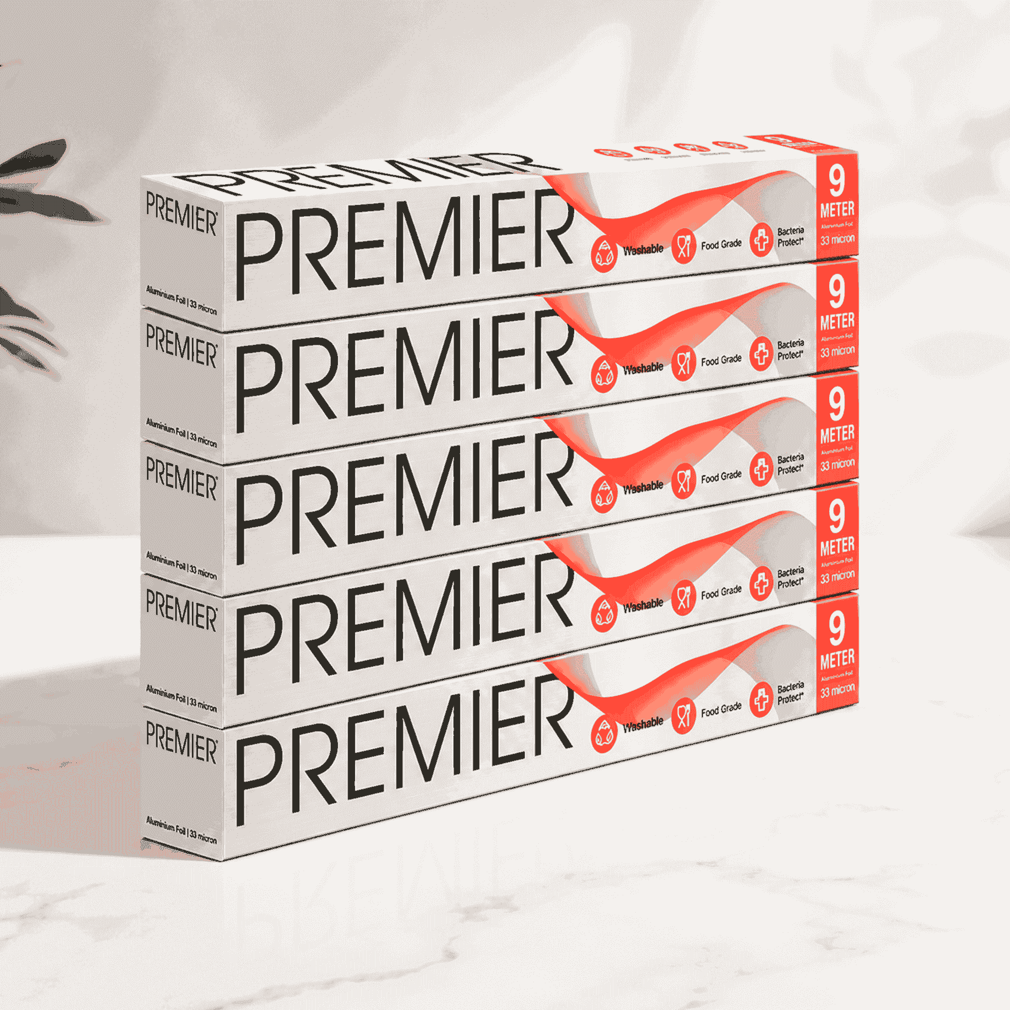 Premier Aluminum Foil 9mtr- Pack of 5