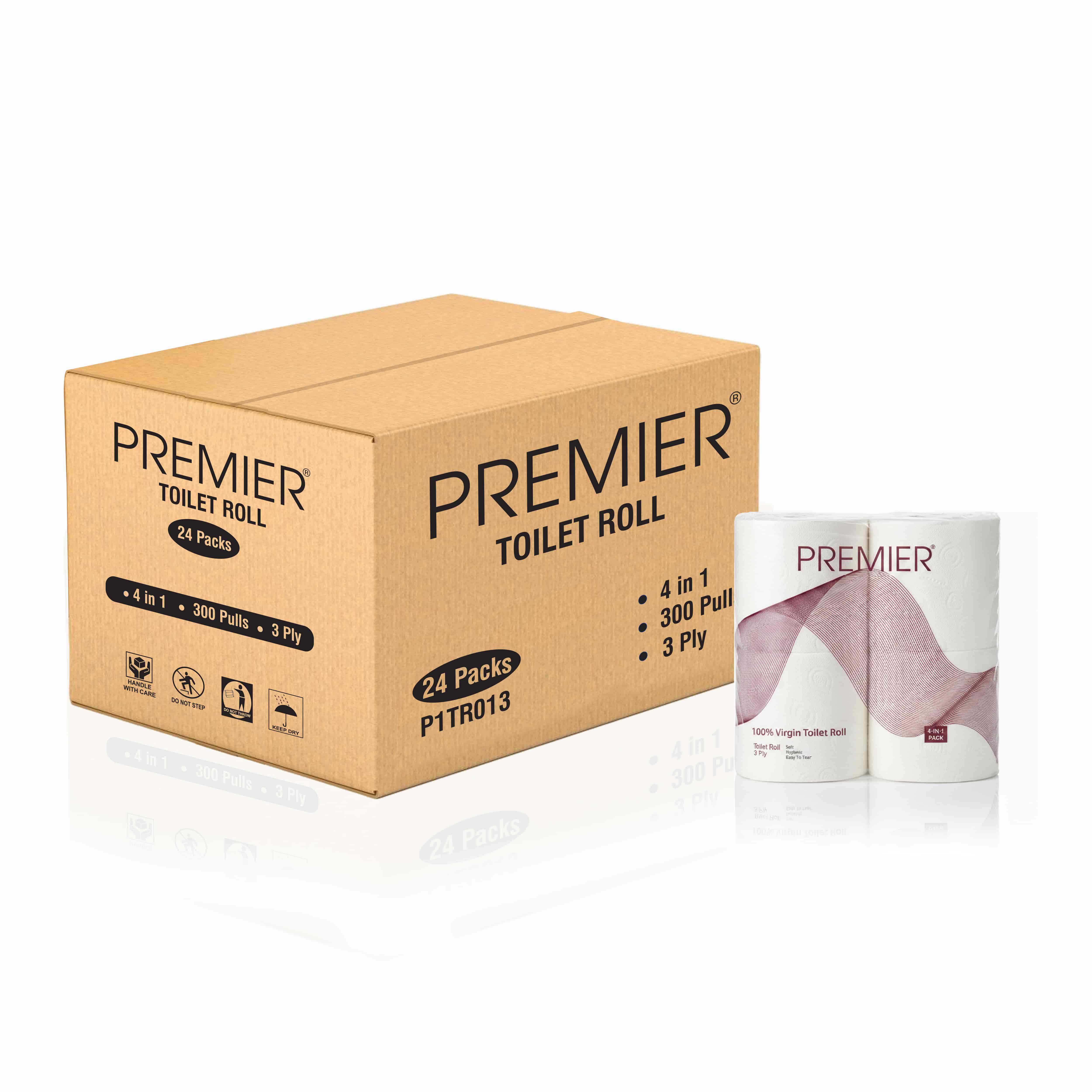 Premier Tissue Paper TR 300 Pulls 3 Ply 4x1