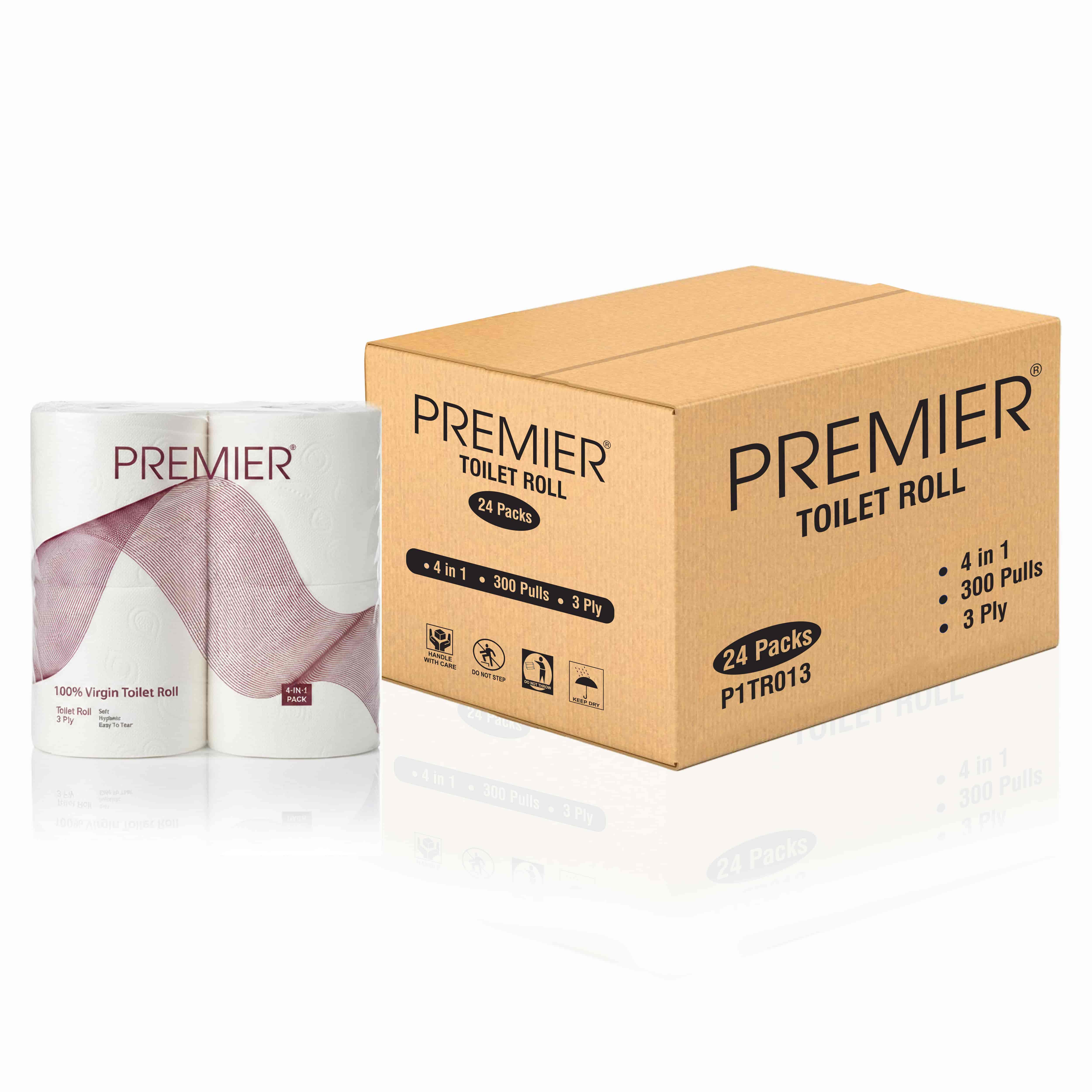 Premier Tissue Paper TR 300 Pulls 3 Ply 4x1