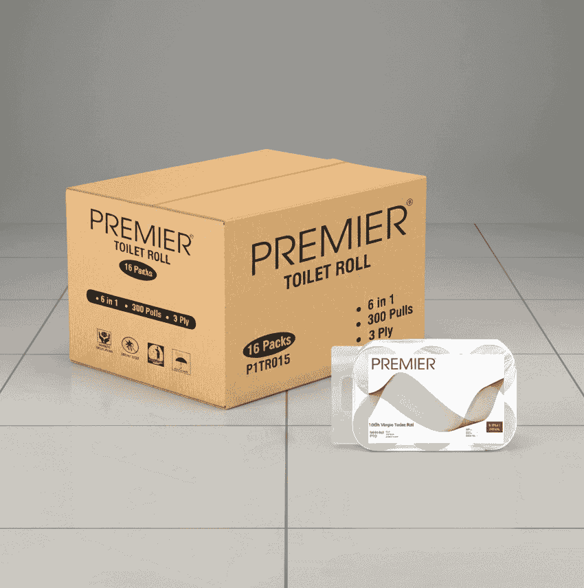 Premier Tissue  Paper TR 300 Pulls 3 Ply 6x1