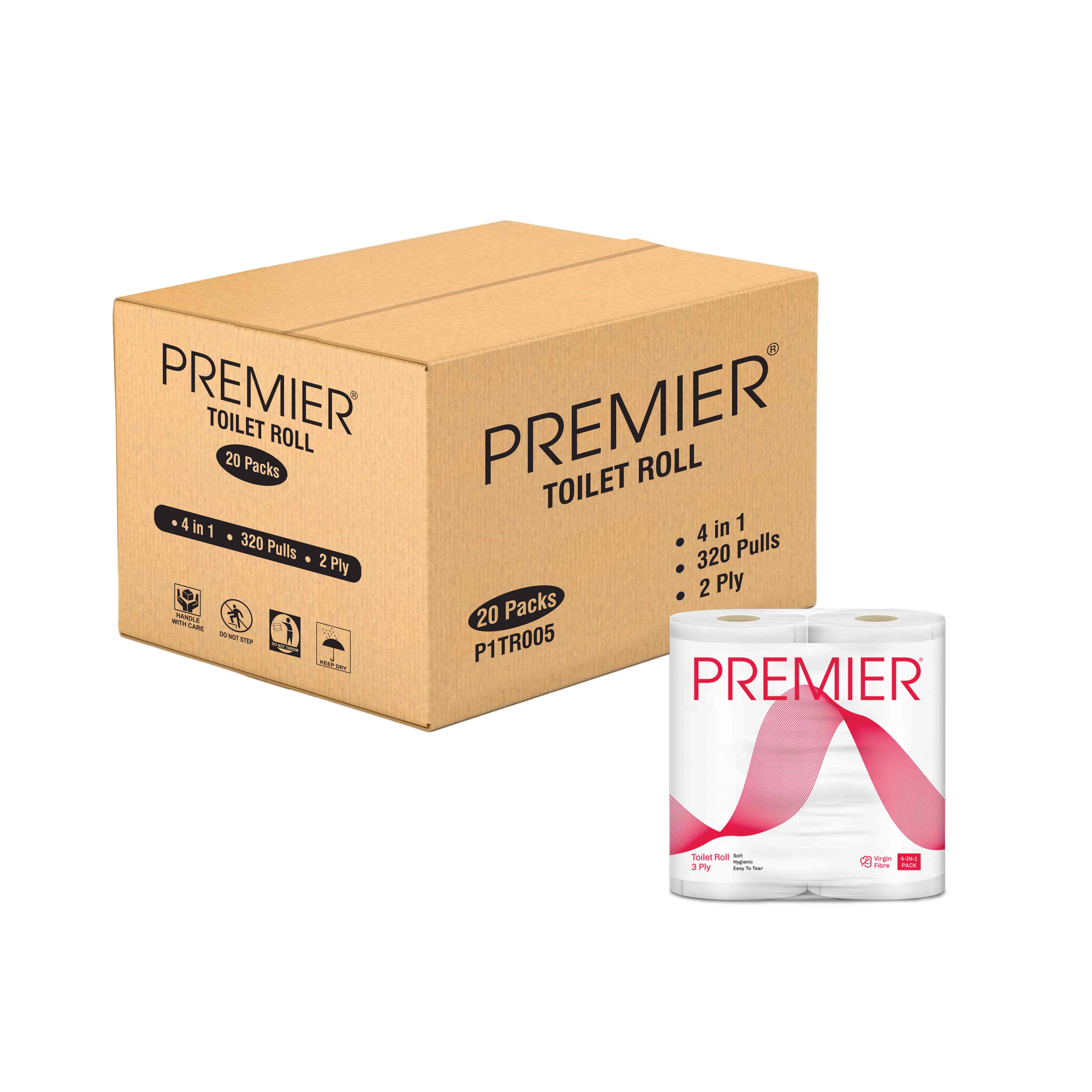 Premier Tissue  Paper TR 320 Pulls 4 x 1