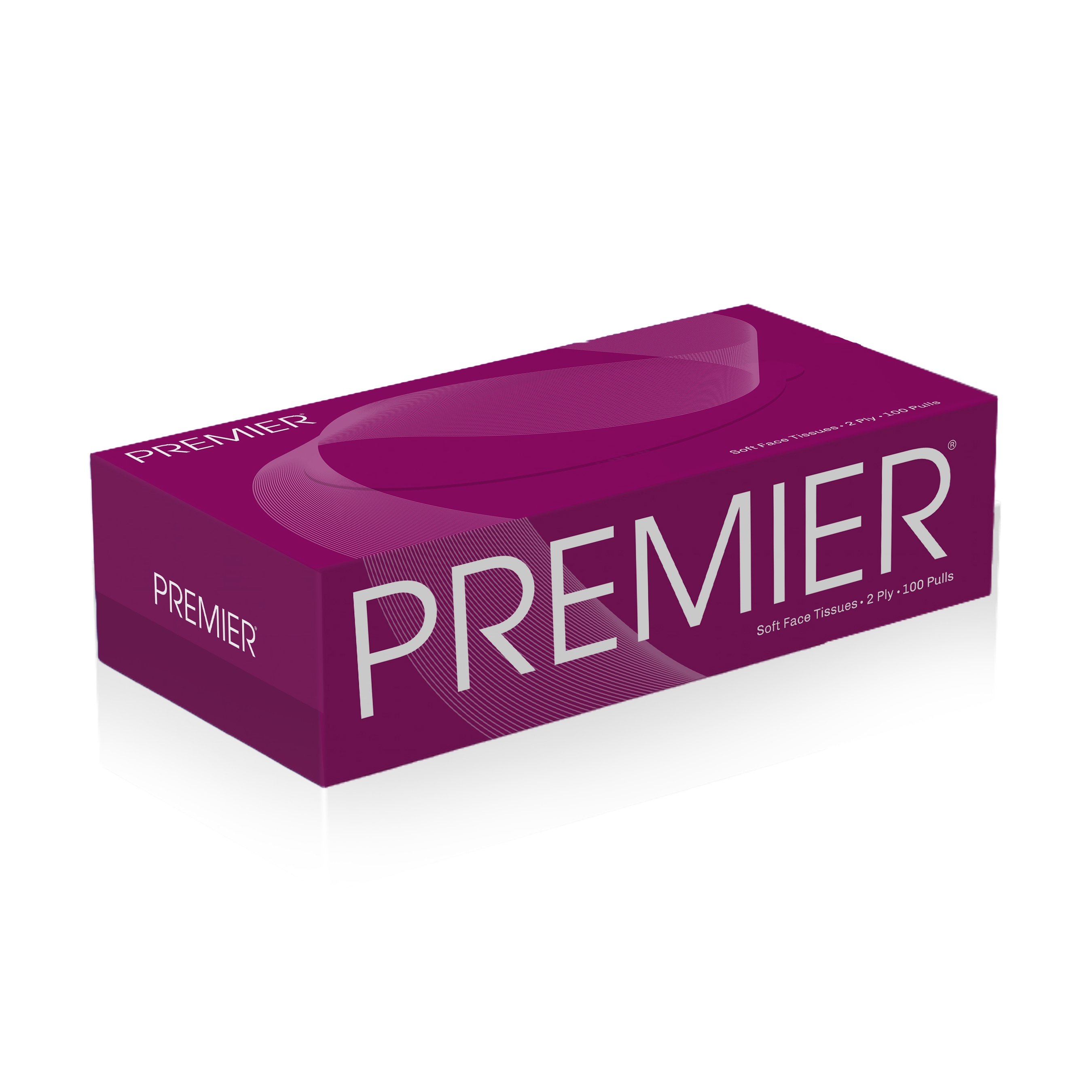 Premier Face Tissue Box 100 Pulls 4x1 product Test